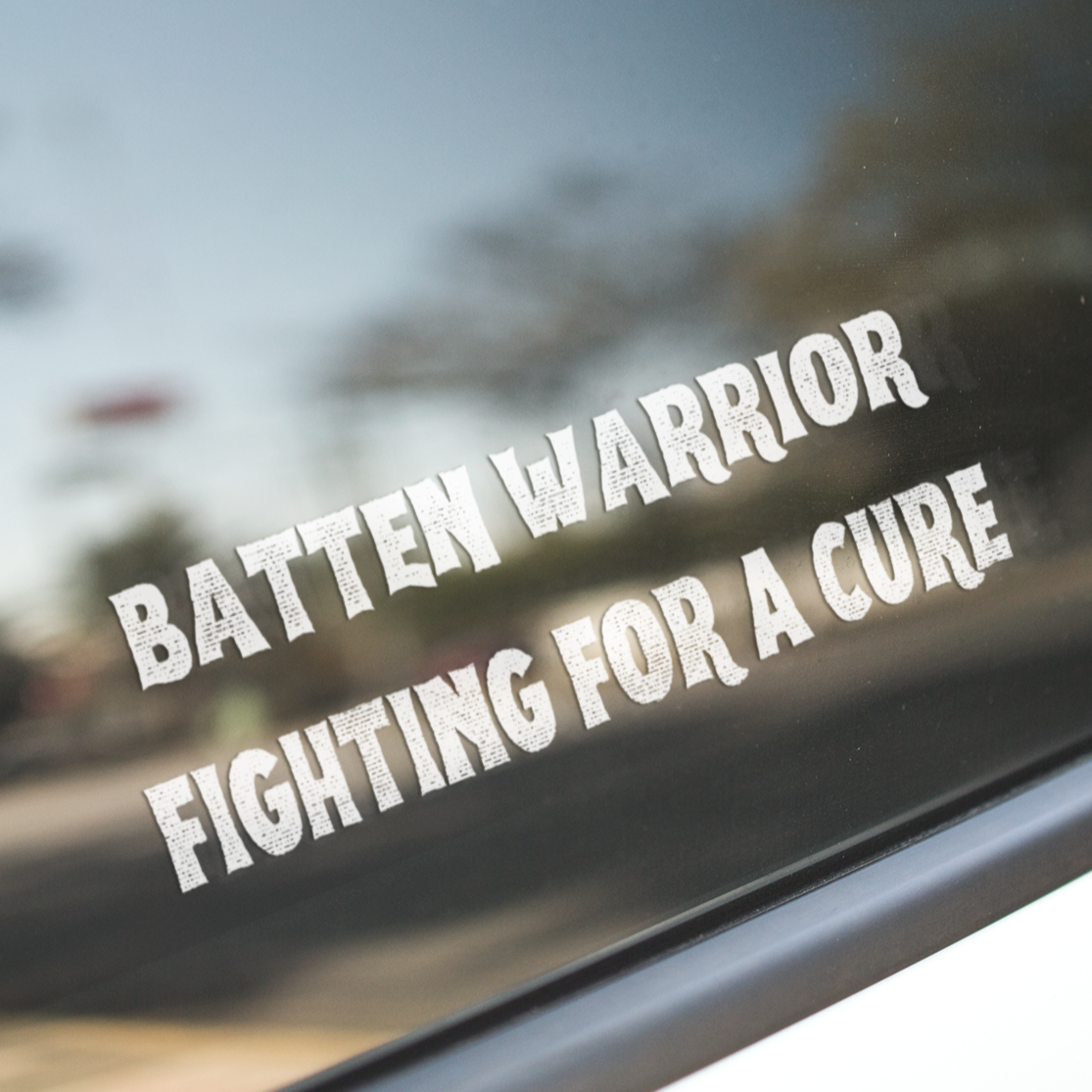 Batten Warrior Fighting For a Cure - Car Window Decal - Batten Battle Apparel