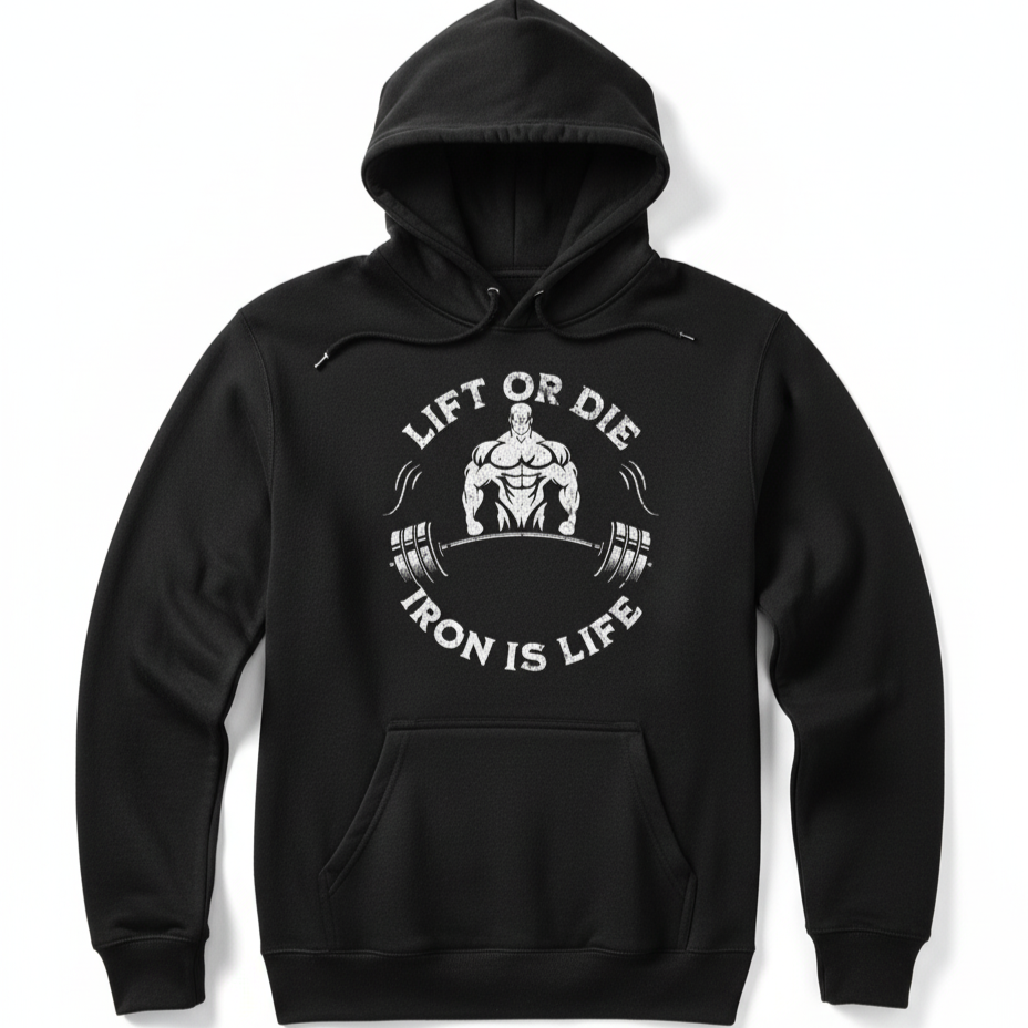 black hoodie