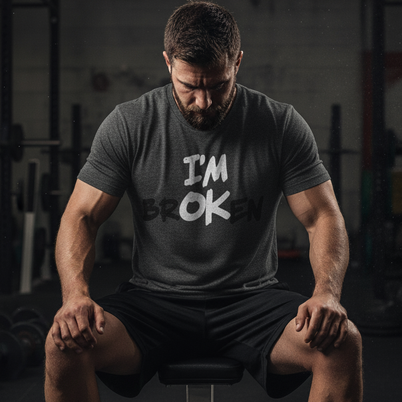 I'm Broken / I'm OK - T-shirt - Batten Battle Apparel