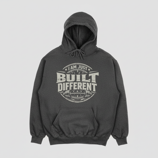 I Am Just Built Different - Hoodie - Batten Battle Apparel