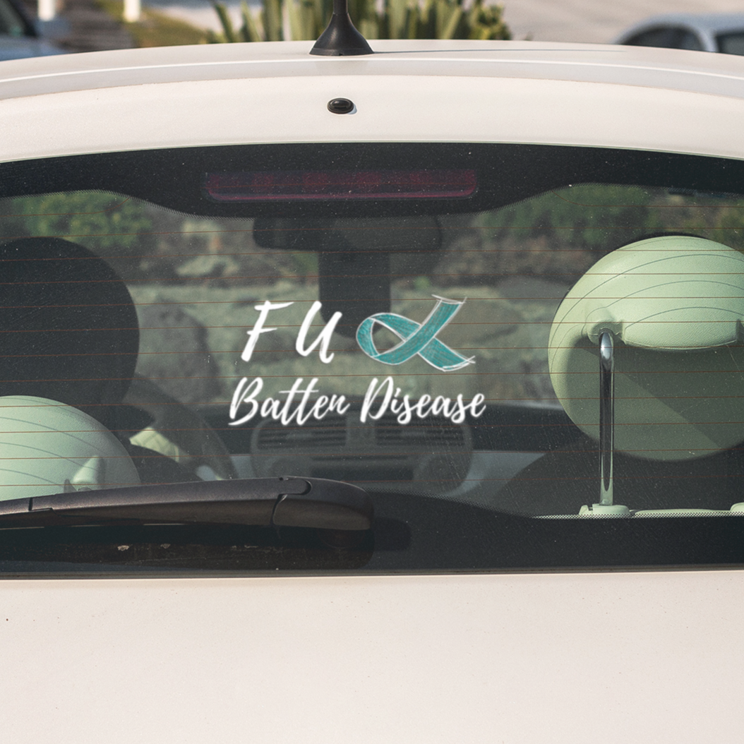 F U Batten Disease - Car Window Decal - Batten Battle Apparel