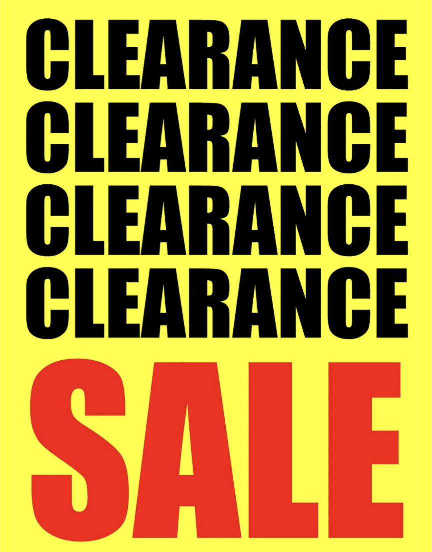 Clearance Sale