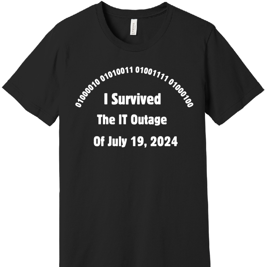 I survived the IT Outage T-shirt