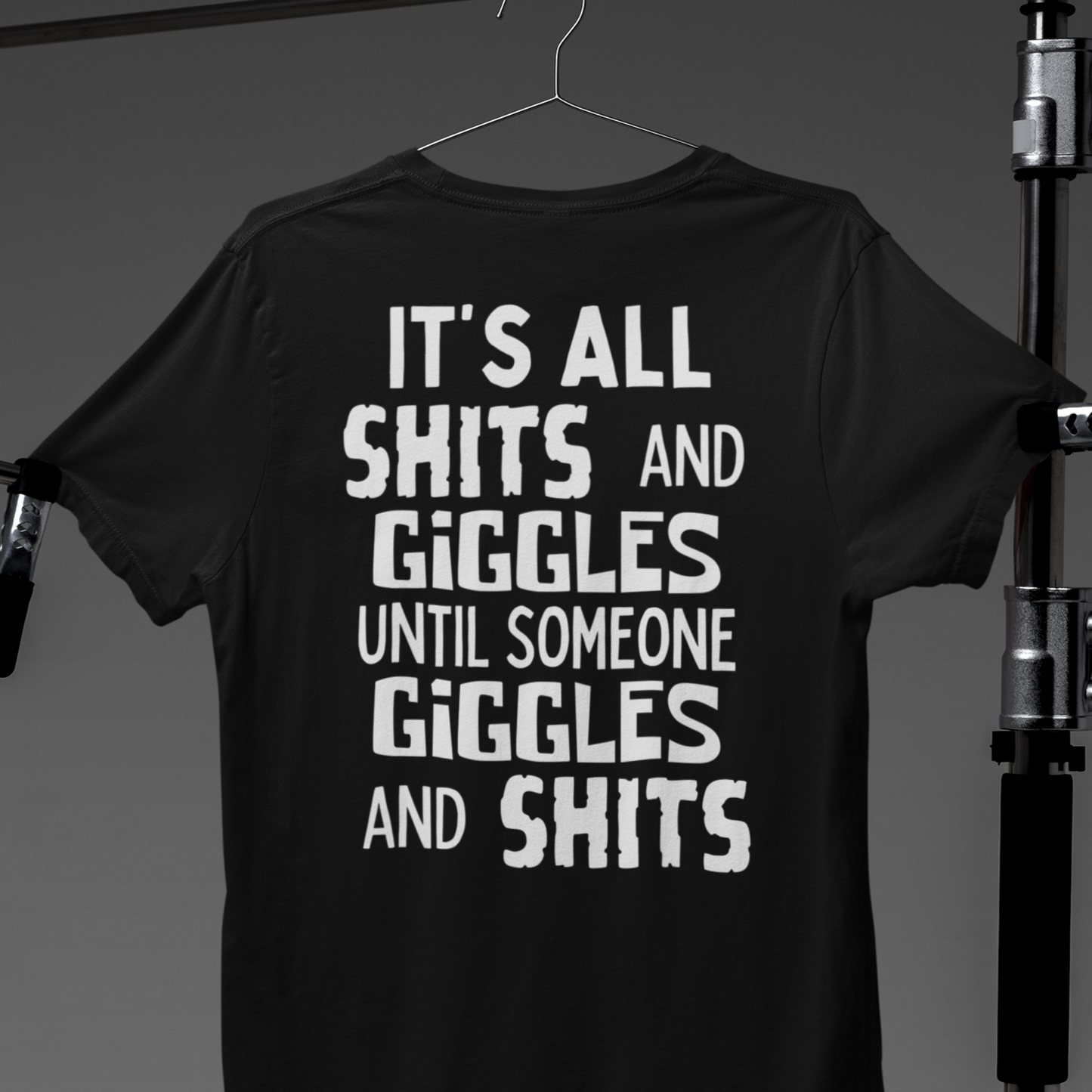 Shits and Giggles -Black Heather Ultra Soft T-Shirt