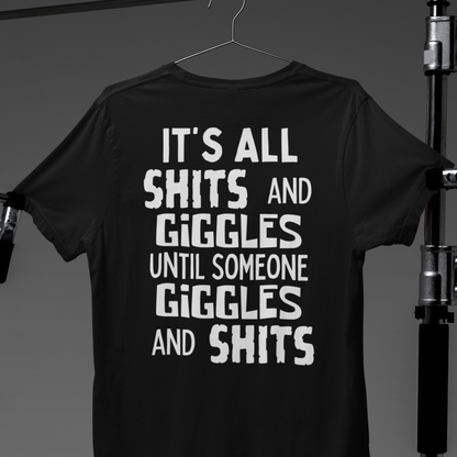 Shits and Giggles -Black Heather Ultra Soft T-Shirt