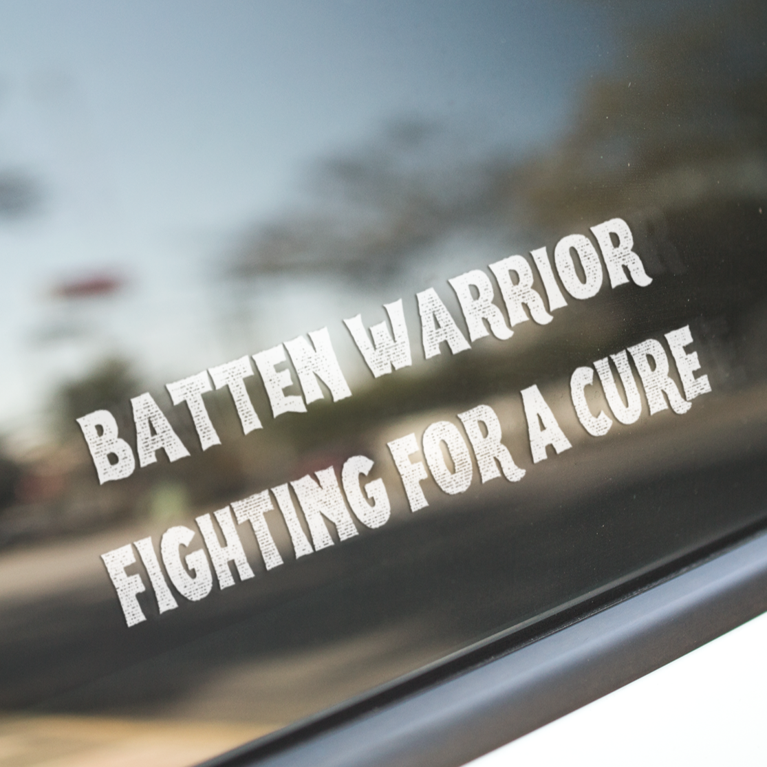 Batten Warrior Fighting For a Cure - Car Window Decal