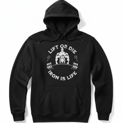 black hoodie
