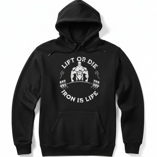 black hoodie
