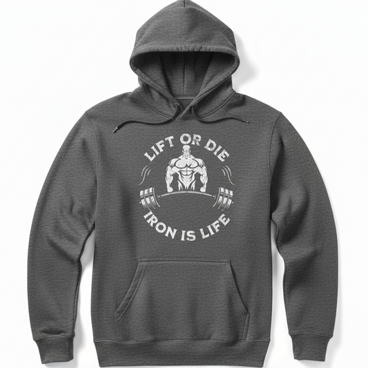 Heather Graphite Hoodie