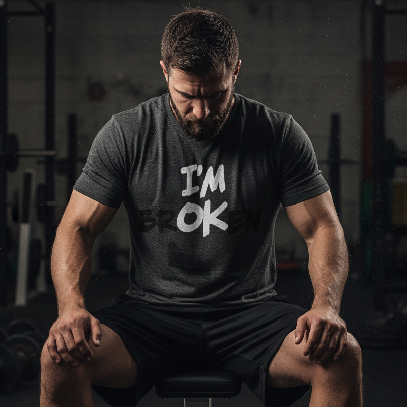 I'm Broken / I'm OK - T-shirt - Batten Battle Apparel