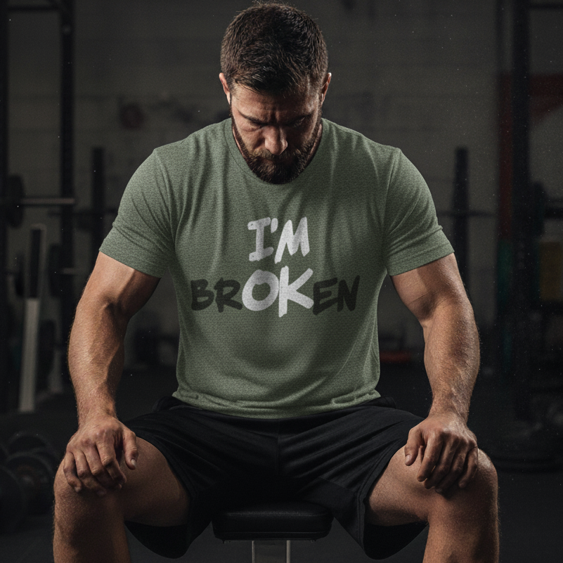 I'm Broken / I'm OK - T-shirt - Batten Battle Apparel