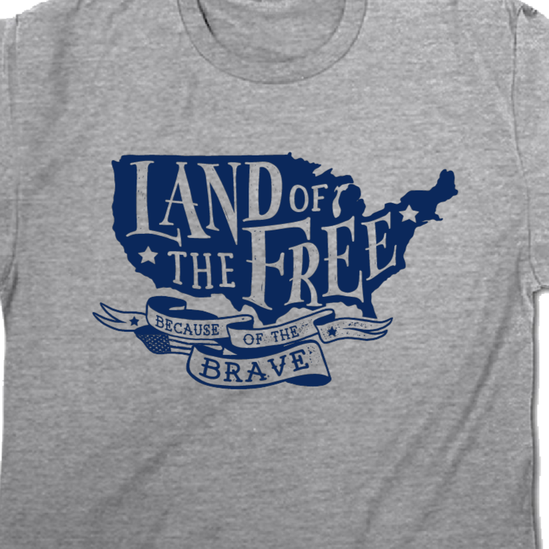 Land of the Freed - Patriotic Shirt - Batten Battle Apparel