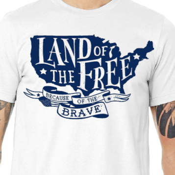 Land of the Freed - Patriotic Shirt - Batten Battle Apparel