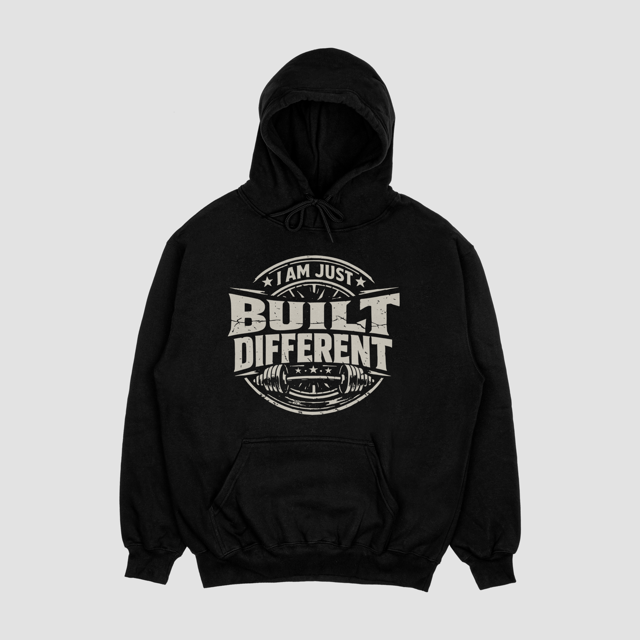 I Am Just Built Different - Hoodie - Batten Battle Apparel