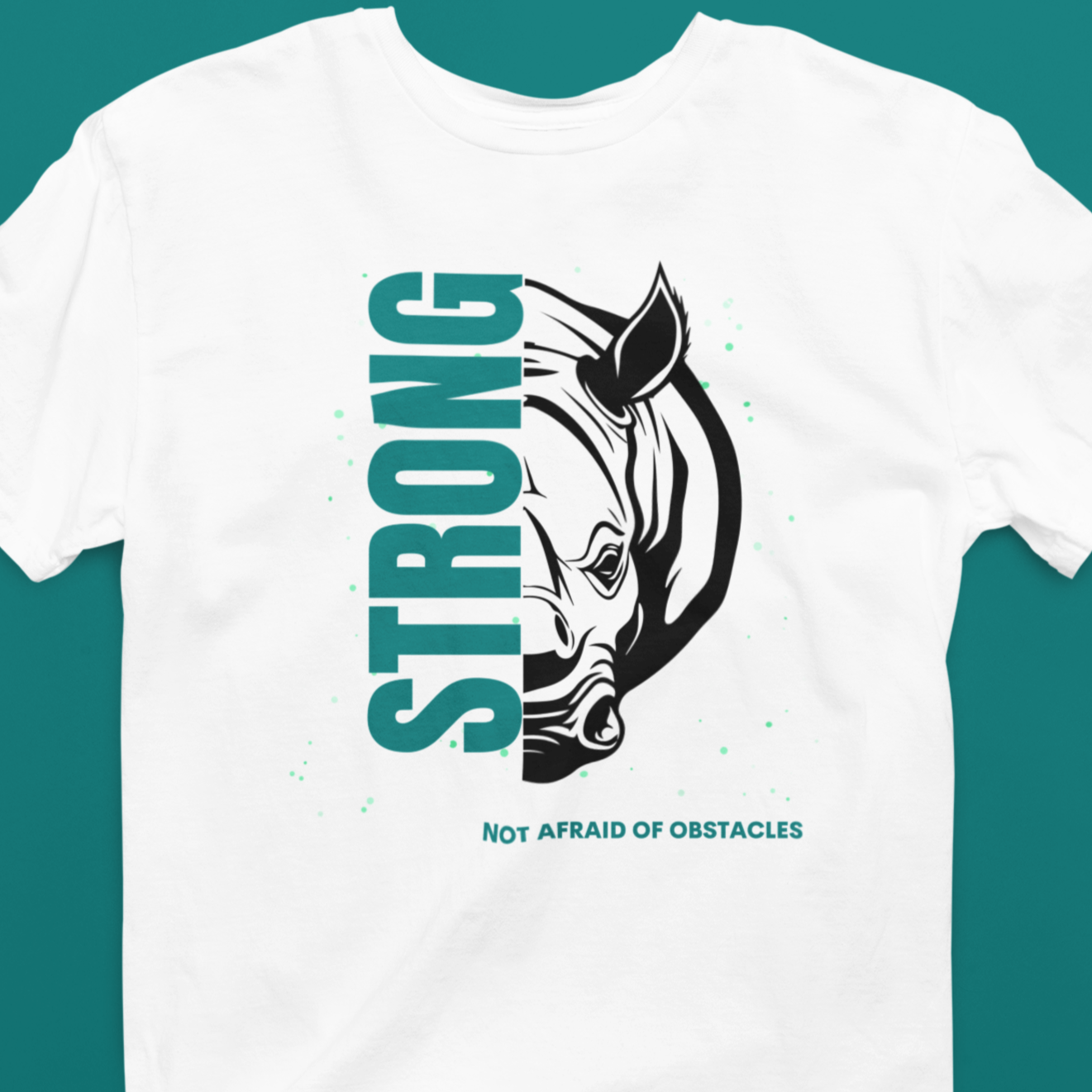 Strong Rhino - Motivational - Batten Battle Apparel