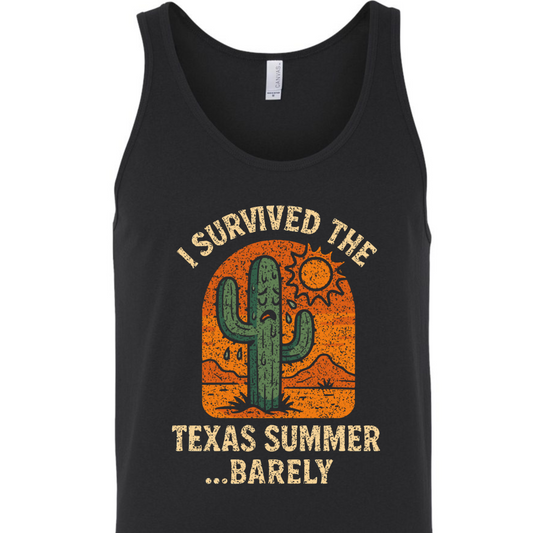 I Survived The Texas Summer Tank Top - Batten Battle Apparel