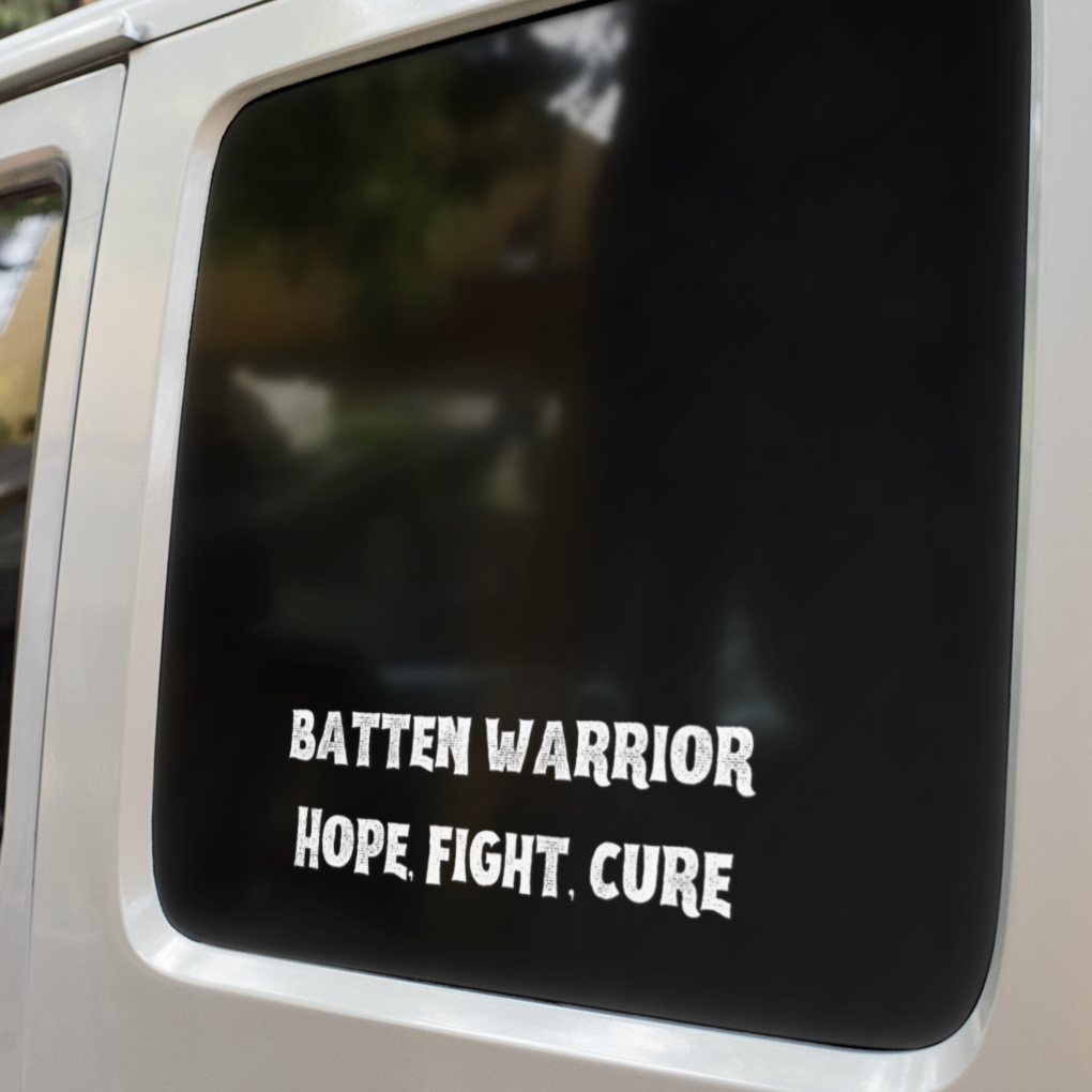 Batten Warrior Hope, Fight, Cure - Car Window Decal