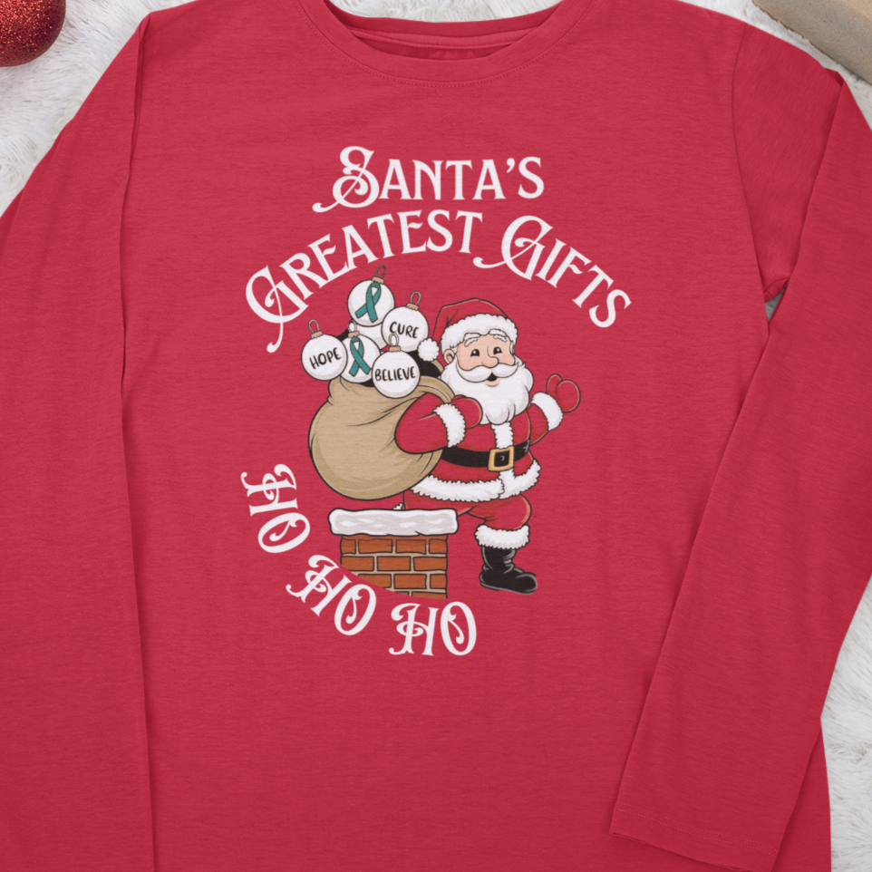 Santa's Greatest Gifts - Red Long Sleeve T-Shirt