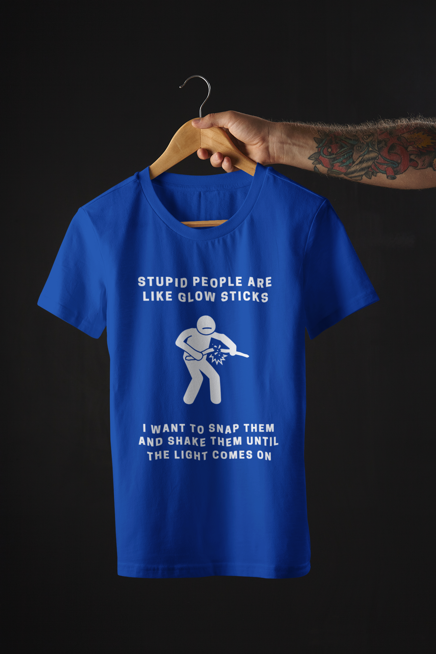 Stupid People - Unisex Softstyle T-Shirt - Batten Battle Apparel